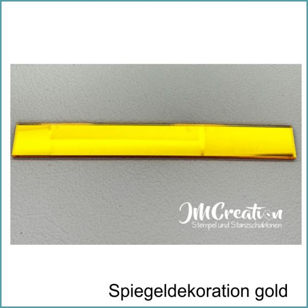 Streifen blanko - Spiegeldeko goldlber